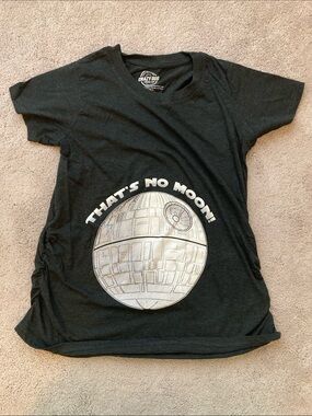 Crazy Dog T-Shirts Maternity "That's No Moon" Star Wars Graphic Tee